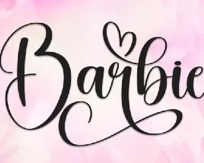 Barbie Script font