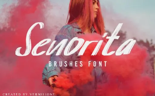 Senorita Brush font