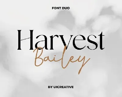 Harvest Bailey Duo font