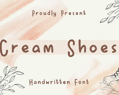 CreamShoes font