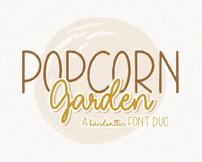 Popcorn Garden font