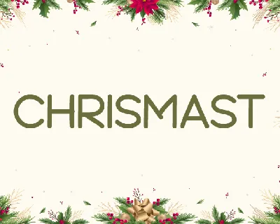 Chrismast font