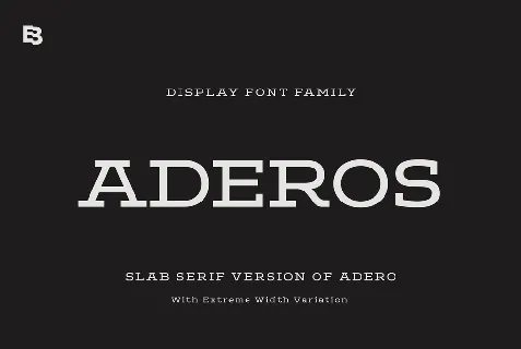 ADEROS TRIAL font