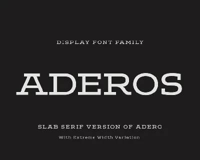 ADEROS TRIAL font