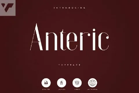 Anteric Display Typeface With 3 Weights font