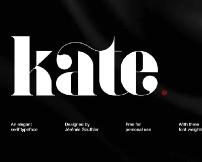 Kate Family font