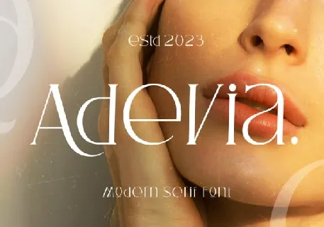 Adevia font