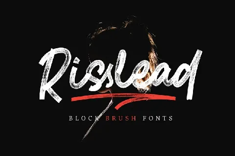 Risslead Block Brush font