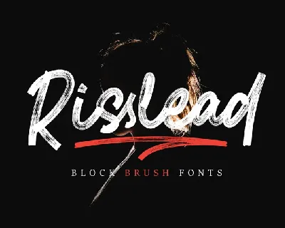 Risslead Block Brush font