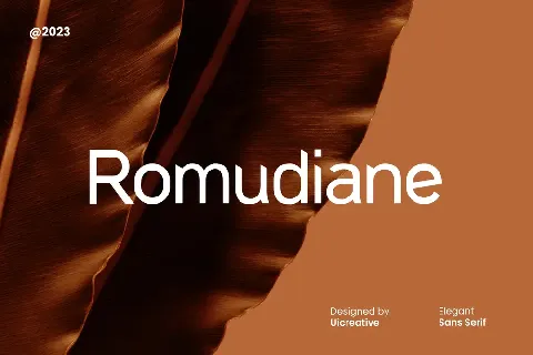 Romudiane font