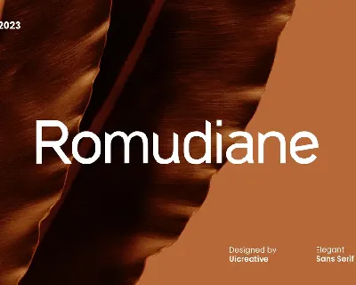 Romudiane font