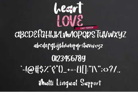 Heart Love Regular font