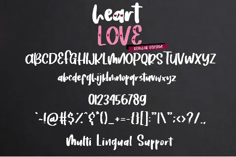 Heart Love Regular font