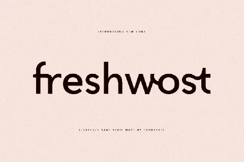 Freshwost font