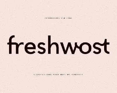 Freshwost font