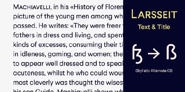 Larsseit Family font