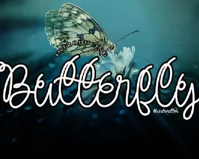 Butterfly Handwritten font