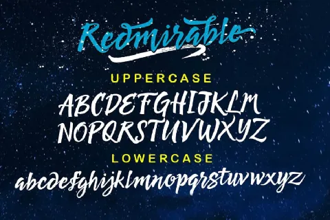 Redmirable Script font