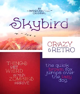 Skybird font