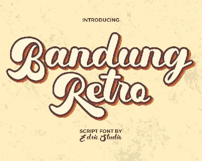 Bandung Retro font