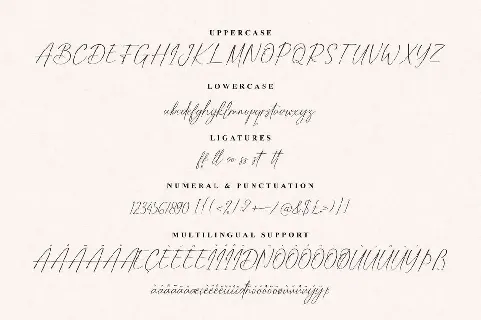 Bitterlove Signature font