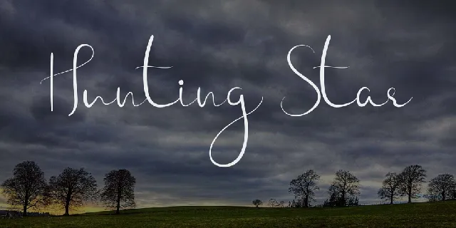 Hunting Star font