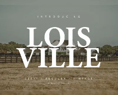 Lois Ville font