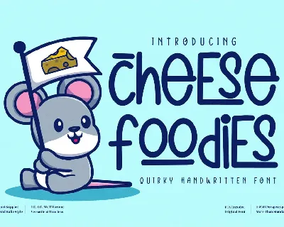 cheese foodies font