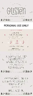 Glisten font