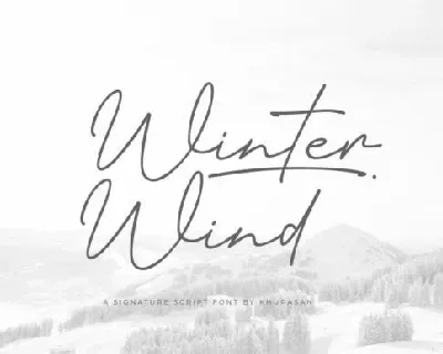 Winter Wind font