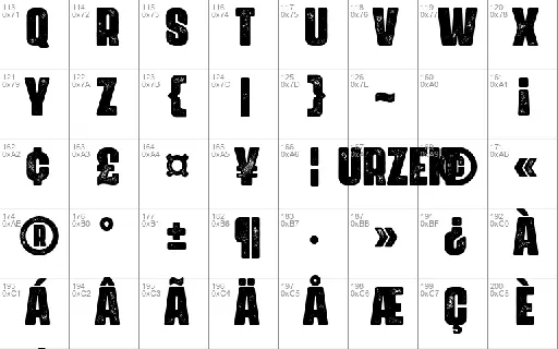 Urzeit font