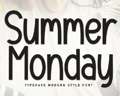 Summer Monday Display font