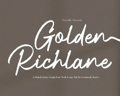 Golden Richlane font
