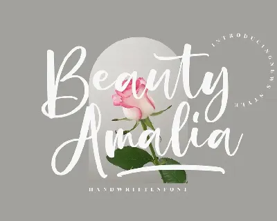 Beauty Amalia â€“ Handwritten font