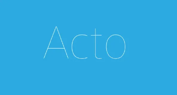 Acto Family font