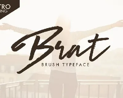 Brat Brush font