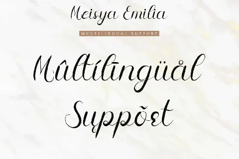 Meisya Emilia Demo font