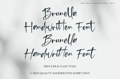 Brunella font