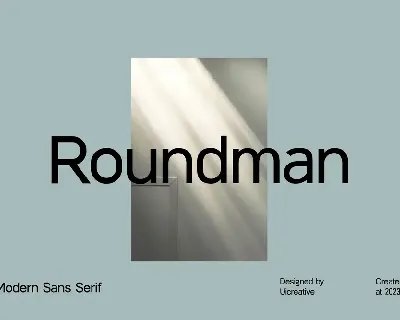 Roundman font