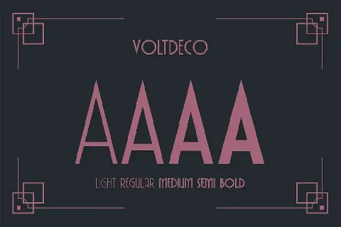 VOLTDECO font
