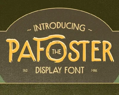 The Pafoster font