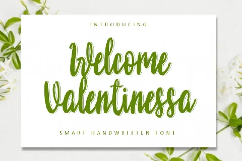 Welcome Valentinessa Script font