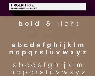 HRGLPH Family font