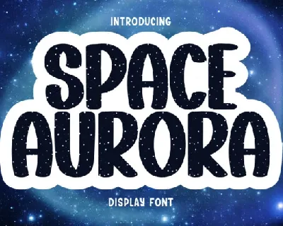 Space Auorara Display font