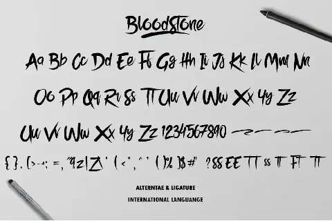 Bloodstone font