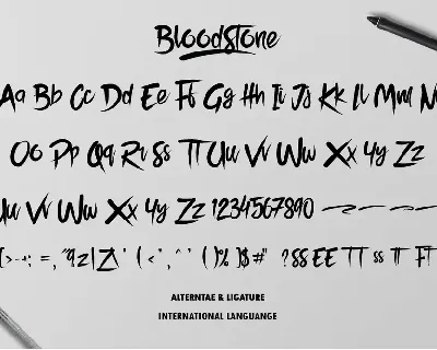 Bloodstone font