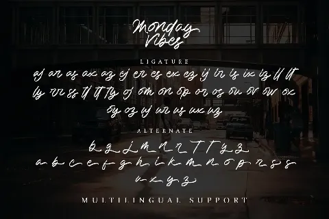 Monday Vibes font