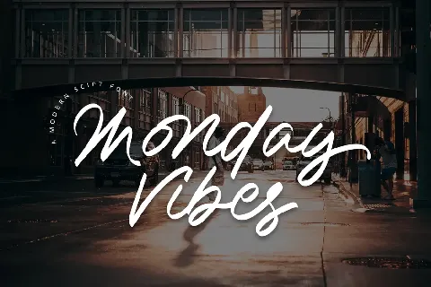 Monday Vibes font