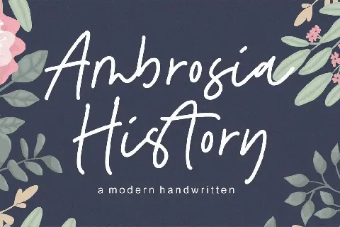 Ambrosia History font