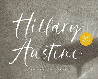 Hillary Austine font